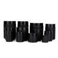 Custom kitchen use Matte black glass storage jar with lids for storing food spice powder